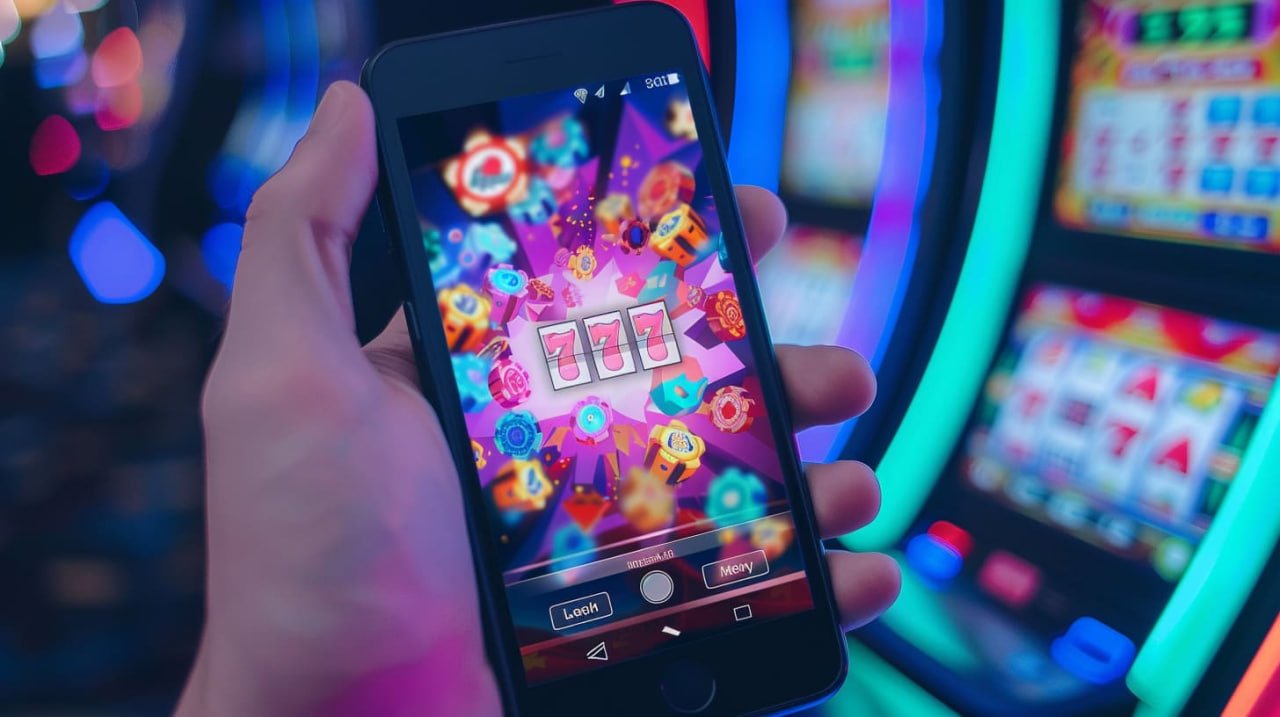 Android mobile phone displaying live-dealer blackjack table on our raj app